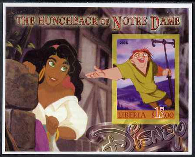 Liberia 2006 Walt Disney - The Hunchback of Notre Dame imperf m/sheet unmounted mint