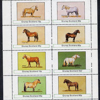 Grunay 1982 Ponies (Shetland, Highland, Dartmoor etc) perf,set of 8 values (15p to 60p) unmounted mint