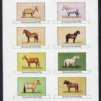 Grunay 1982 Ponies (Shetland, Highland, Dartmoor etc),imperf,set of 8 values (15p to 60p) unmounted mint