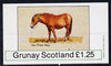 Grunay 1982 Ponies (New Forest Pony) imperf souvenir sheet (£1.25 value) unmounted mint