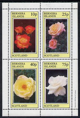 Bernera 1981 Roses perf,set of 4 values (10p to 75p) unmounted mint