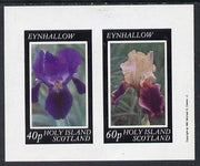 Eynhallow 1981 Irises imperf,set of 2 values unmounted mint