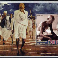 Benin 2005 Mahatma Gandhi perf m/sheet unmounted mint. Note this item is privately produced and is offered purely on its thematic appeal