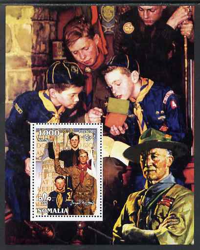 Somalia 2002 Norman Rockwell Scouts perf s/sheet unmounted mint. Note this item is privately produced and is offered purely on its thematic appeal