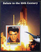 Angola 2002 Salute to the 20th Century #11 perf s/sheet - Elvis, Concorde & Space Shuttle, unmounted mint