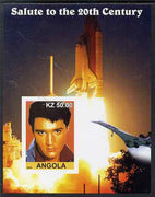 Angola 2002 Salute to the 20th Century #11 imperf s/sheet - Elvis, Concorde & Space Shuttle, unmounted mint. Note this item is privately produced and is offered purely on its thematic appeal