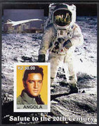 Angola 2002 Salute to the 20th Century #12 imperf s/sheet - Elvis, Concorde & Neil Armstrong, unmounted mint. Note this item is privately produced and is offered purely on its thematic appeal