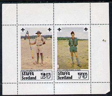 Staffa 1979 Scouts of the World perf set of 2 values (El Salvador & Faroe Is) unmounted mint