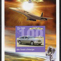 St Thomas & Prince Islands 2004 Rolls Royce Centenary #02 imperf s/sheet unmounted mint. Note this item is privately produced and is offered purely on its thematic appeal