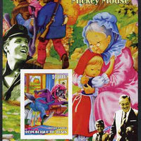 Benin 2003 75th Birthday of Mickey Mouse - Little Red Riding Hood #02 (also shows Elvis & Walt Disney) imperf m/sheet unmounted mint. Note this item is privately produced and is offered purely on its thematic appeal