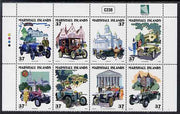 Marshall Islands 2005 Vintage Cars - 6th series perf se-tenant block of 8 unmounted mint, SG 1883-90