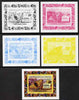 Guinea - Conakry 2007 Bees & Butterflies #2 individual deluxe sheet - the set of 5 imperf progressive proofs comprising the 4 individual colours plus all 4-colour composite, unmounted mint