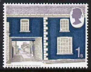 Great Britain 1970 British Rural Architecture - Cottages 1s with upward shift of lilac unmounted mint SG 817