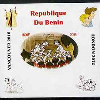 Benin 2009 Disney's 101 Dalmations & Olympics #03 individual imperf deluxe sheet unmounted mint. Note this item is privately produced and is offered purely on its thematic appeal
