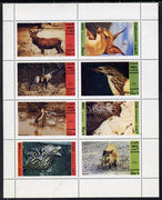 Dhufar 1974 Animals & Scout Anniversary,(Bushpig, Deer, Stork etc) perf,set of 8 values (2b to 1R) unmounted mint