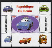 Benin 2009 Disney's Lightning McQueen & Olympics #01 individual perf deluxe sheet unmounted mint. Note this item is privately produced and is offered purely on its thematic appeal