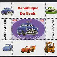 Benin 2009 Disney's Lightning McQueen & Olympics #03 individual perf deluxe sheet unmounted mint. Note this item is privately produced and is offered purely on its thematic appeal