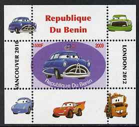 Benin 2009 Disney's Lightning McQueen & Olympics #03 individual perf deluxe sheet unmounted mint. Note this item is privately produced and is offered purely on its thematic appeal