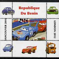 Benin 2009 Disney's Lightning McQueen & Olympics #04 individual perf deluxe sheet unmounted mint. Note this item is privately produced and is offered purely on its thematic appeal