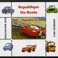 Benin 2009 Disney's Lightning McQueen & Olympics #08 individual perf deluxe sheet unmounted mint. Note this item is privately produced and is offered purely on its thematic appeal