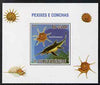 St Thomas & Prince Islands 2009 Dinosaurs (Fish) & Shells #04 individual imperf deluxe sheet unmounted mint. Note this item is privately produced and is offered purely on its thematic appeal