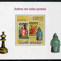 Guinea - Bissau 2009 Chess on Stamps #01 individual imperf deluxe sheet unmounted mint. Note this item is privately produced and is offered purely on its thematic appeal