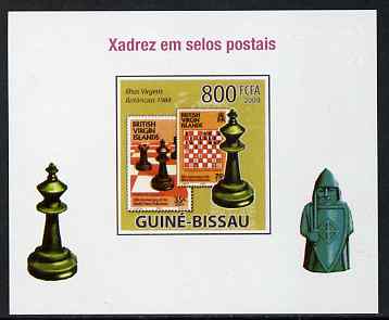 Guinea - Bissau 2009 Chess on Stamps #04 individual imperf deluxe sheet unmounted mint. Note this item is privately produced and is offered purely on its thematic appeal