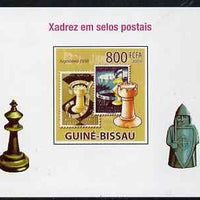 Guinea - Bissau 2009 Chess on Stamps #05 individual imperf deluxe sheet unmounted mint. Note this item is privately produced and is offered purely on its thematic appeal