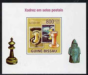 Guinea - Bissau 2009 Chess on Stamps #05 individual imperf deluxe sheet unmounted mint. Note this item is privately produced and is offered purely on its thematic appeal