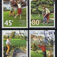 New Zealand 1995 New Zealand Golf Courses set of 4 cds used, SG 1861-64