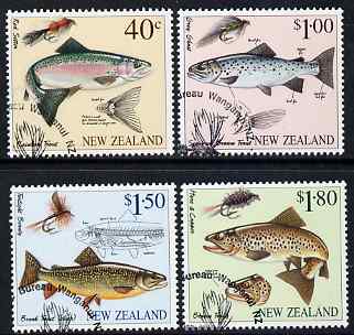 New Zealand 1997 Fly Fishing perf set of 4 fine used, SG 2082-5