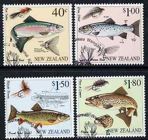 New Zealand 1997 Fly Fishing perf set of 4 fine used, SG 2082-5