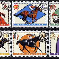 New Zealand 1996 Famous Race Horses perf set of 6 fine used, SG 1945-50