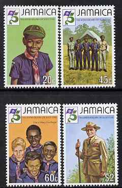 Jamaica 1982 75th Anniversary of Scouting perf set of 4 unmounted mint, SG 546-9