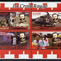 Congo 2009 Red Cross perf sheetlet containing 4 values unmounted mint