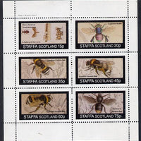 Staffa 1982 Bees (Clerus Apiarius) perf set of 6 values (15p to 75p) unmounted mint