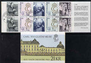 Sweden 1966 40th Birthday of King Gustav 21k booklet complete and fine with first day cancels, SG SB144