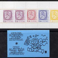 Finland 1980 Lion (National Arms) 2m50 booklet (black & blue cover) complete and fine, SG SB15