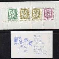 Finland 1983 Lion (National Arms) 1m booklet (violet-blue & white cover) complete and fine, SG SB17a