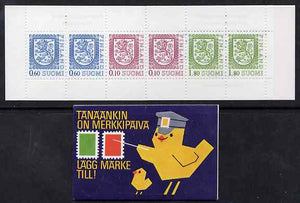 Finland 1988 Lion (National Arms) 5m booklet (multi-coloured cover) complete and fine, SG SB25a