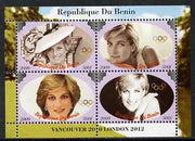 Benin 2009 Princess Diana & Olympics #02 perf sheetlet containing 4 values, unmounted mint. Note this item is privately produced and is offered purely on its thematic appeal