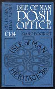 Isle of Man 1986 Manx Heritage Year £1.14 booklet (blue cover) complete and fine, SG SB15