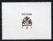 Guyana 1986 Arms of Guyana 25c horizontal format with watermark unmounted mint SG 1808b