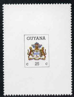 Guyana 1987 Arms of Guyana 25c vertical format within frame unmounted mint SG 2183a