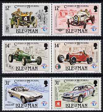 Isle of Man 1985 Century of Motoring set of 6 unmounted mint, SG 290-95