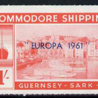 Guernsey - Sark 1961 Europa overprint on Commodore Shipping 1s scarlet, unmounted mint Rosen CS 25