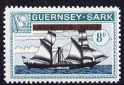 Guernsey - Sark 1964 Provisional - Europa opt obliterated on 8d Ships (Atlanta) unmounted mint Rosen CS 52