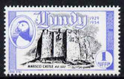 Lundy 1954 definitive Postage 1p Marisco Castle unmounted mint Rosen LU 93