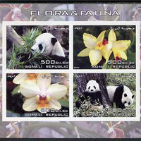 Somalia 2005 Flora & Fauna imperf sheetlet containing 4 values unmounted mint