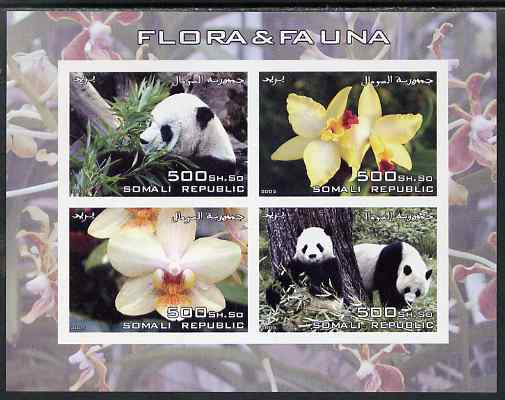 Somalia 2005 Flora & Fauna imperf sheetlet containing 4 values unmounted mint